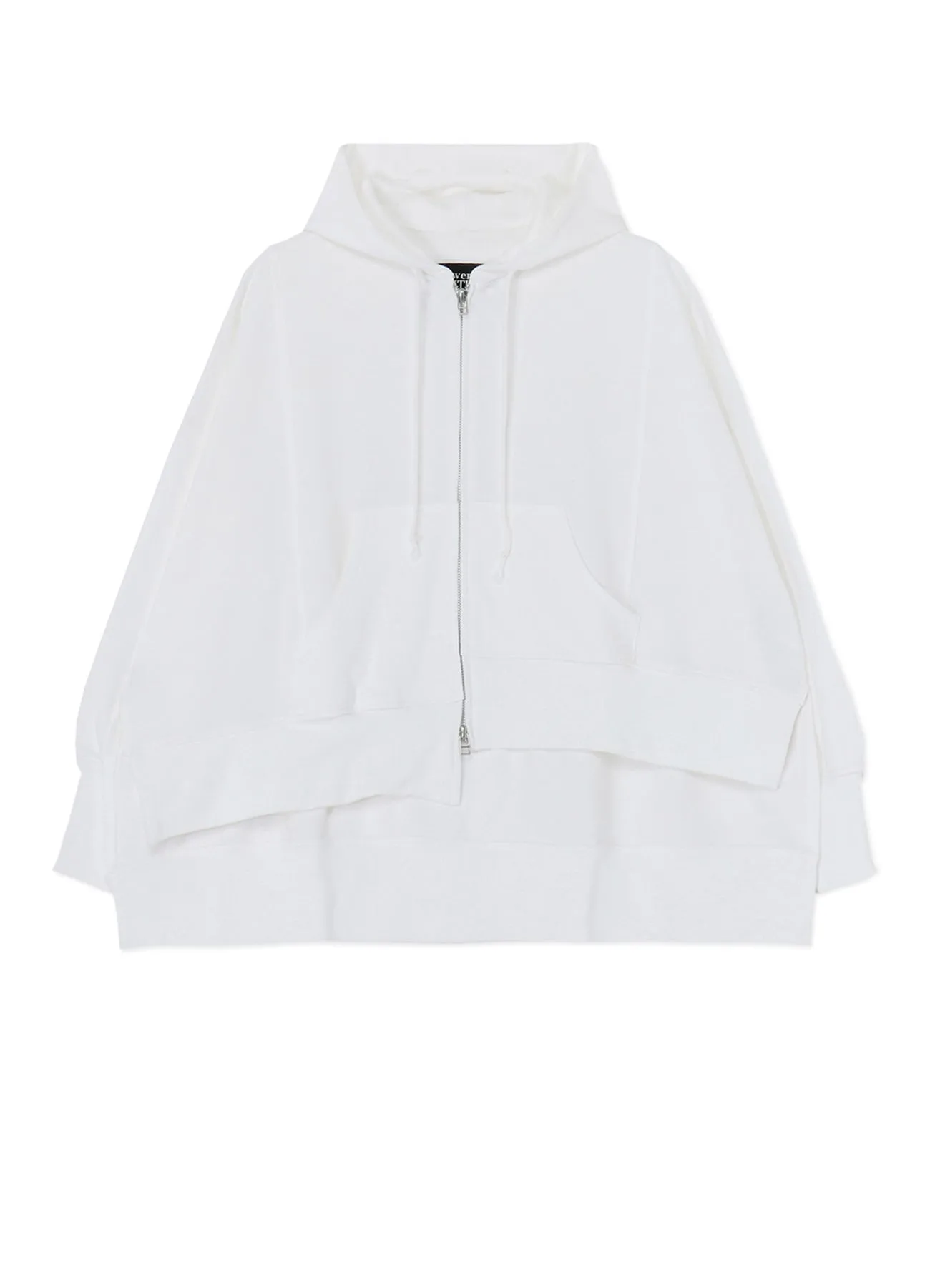 ASYMMETRIC ZIP-UP HOODIE sold by Yohji Yamamoto