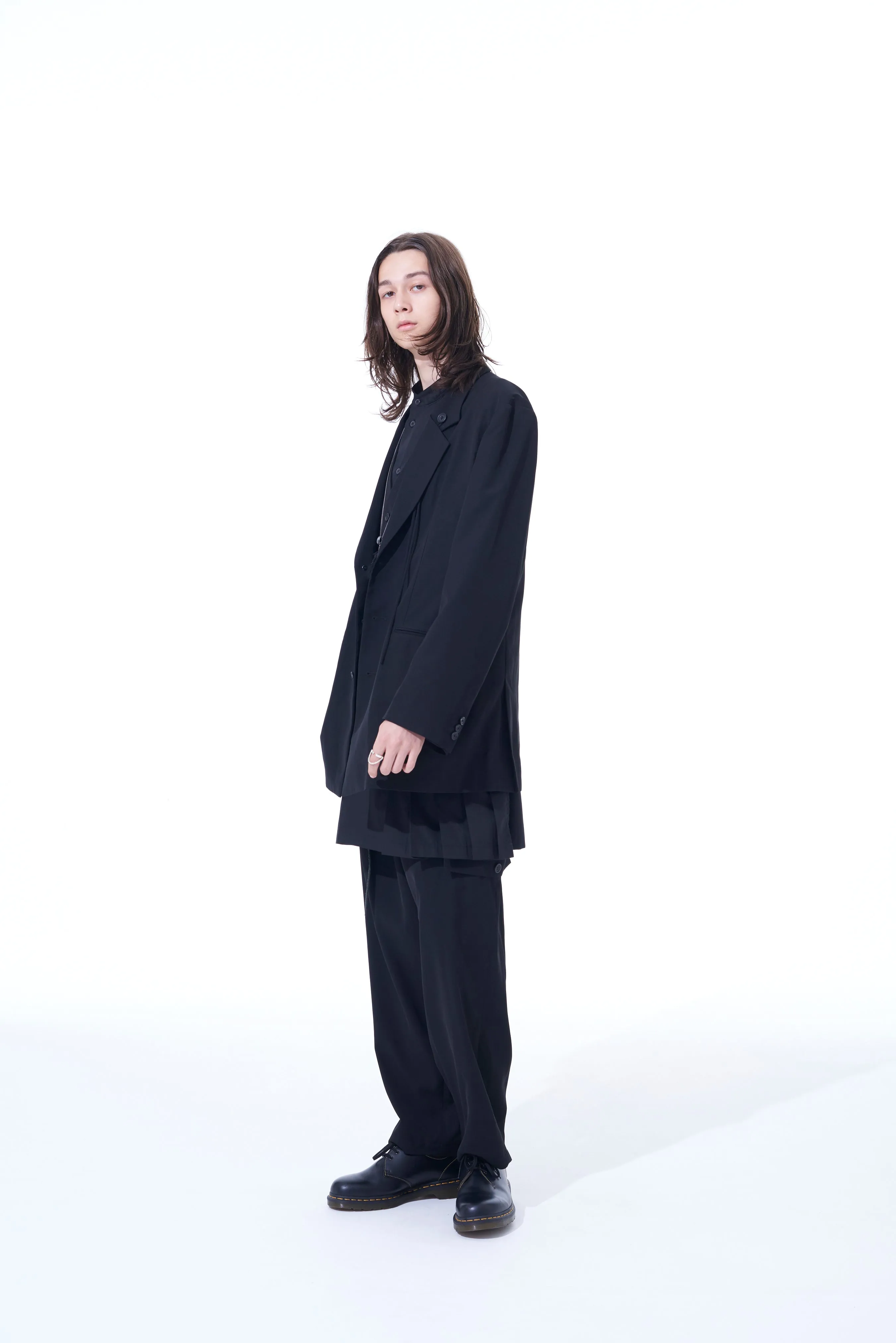 POLYESTER GABARDINE CORD TIE JACKET sold by Yohji Yamamoto product image thumbnail 3
