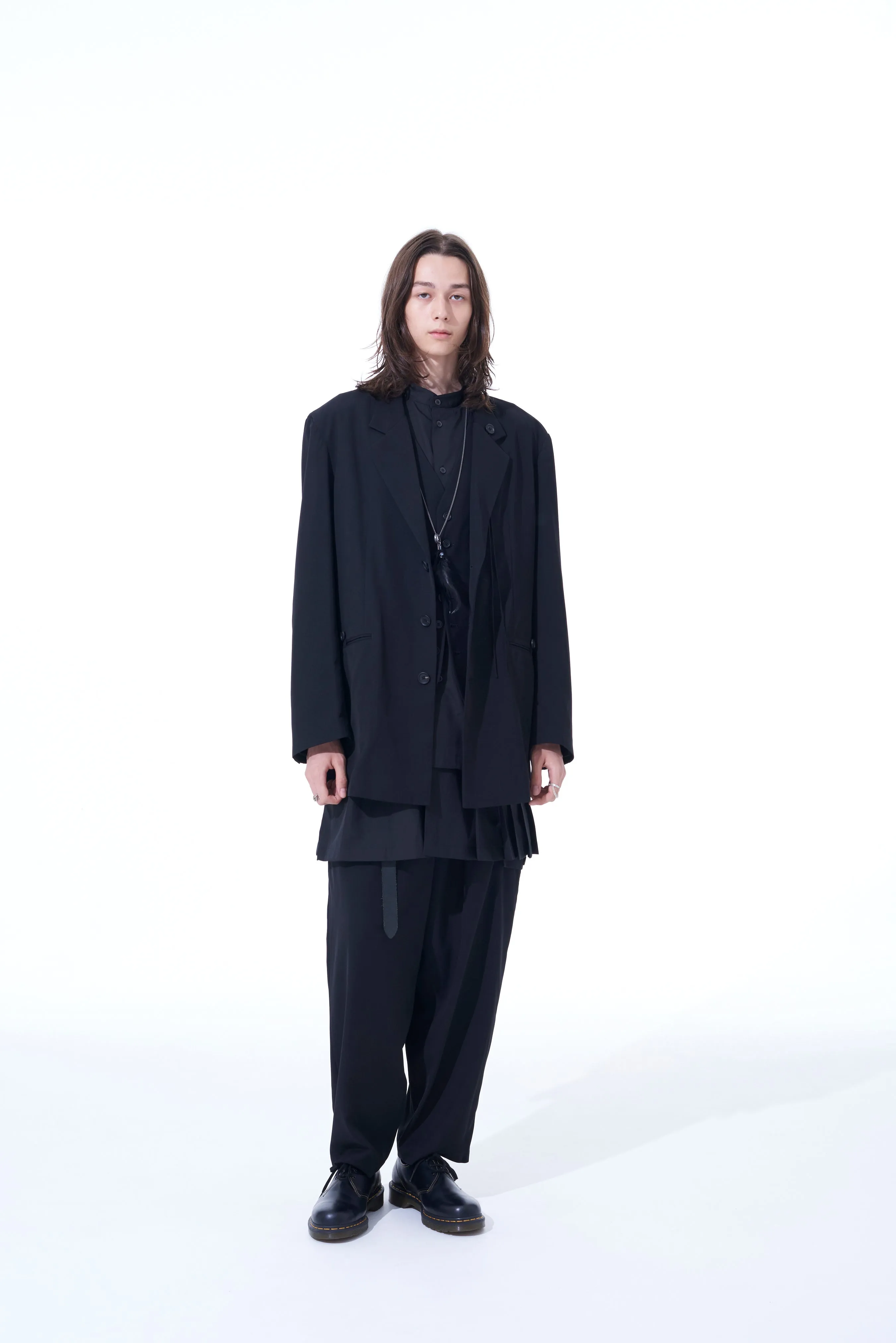 POLYESTER GABARDINE CORD TIE JACKET sold by Yohji Yamamoto product image thumbnail 5