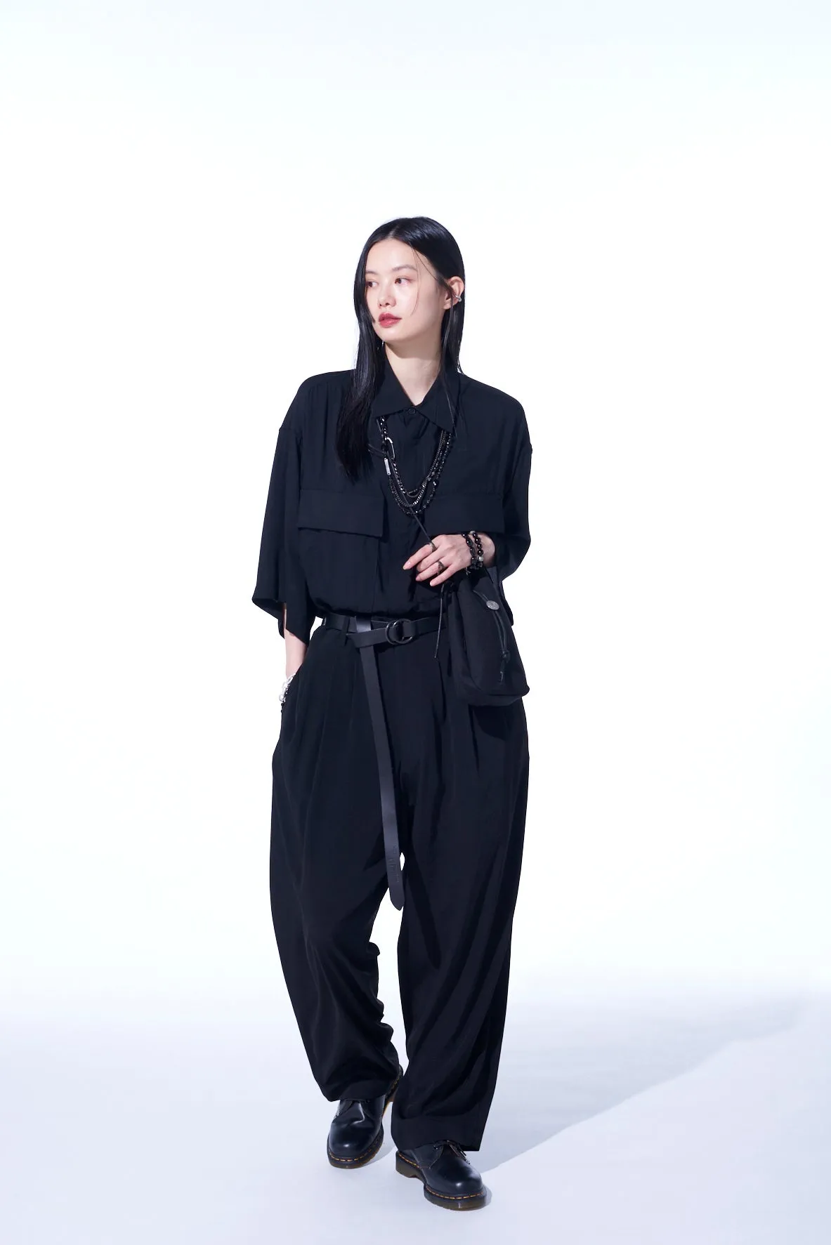 CONCHO DRAWSTRING SHOULDER BAG sold by Yohji Yamamoto product image thumbnail 2