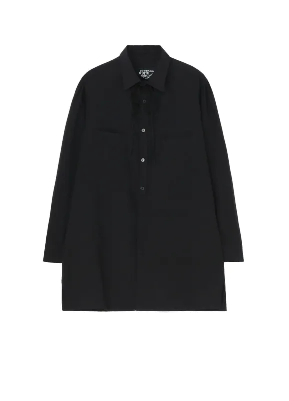 CELLULOSE LAWN STRING DETAIL SHIRT sold by Yohji Yamamoto