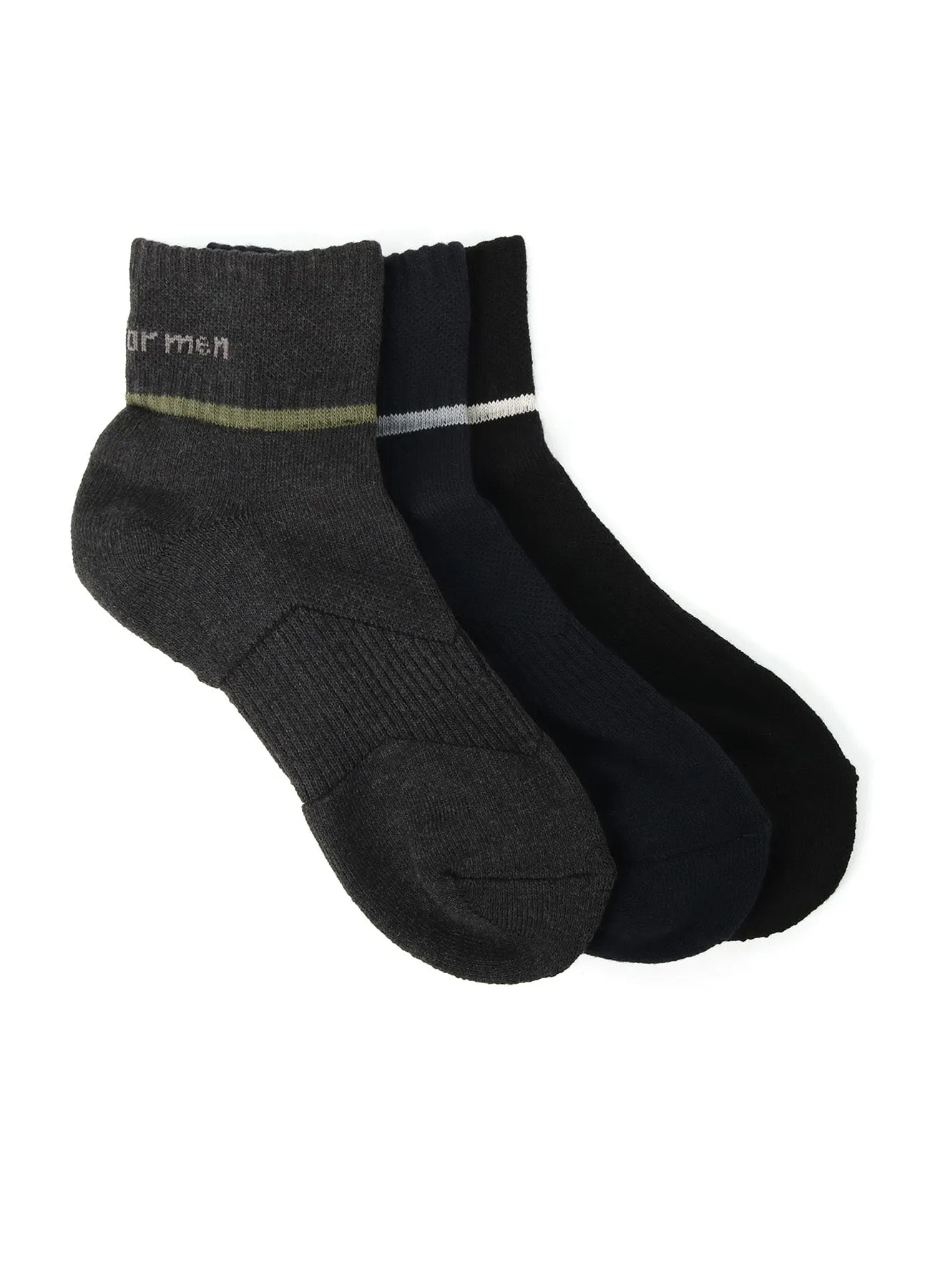 COTTON ACRYLIC PLAIN STITCH ANKLE PILE SOCKS sold by Yohji Yamamoto
