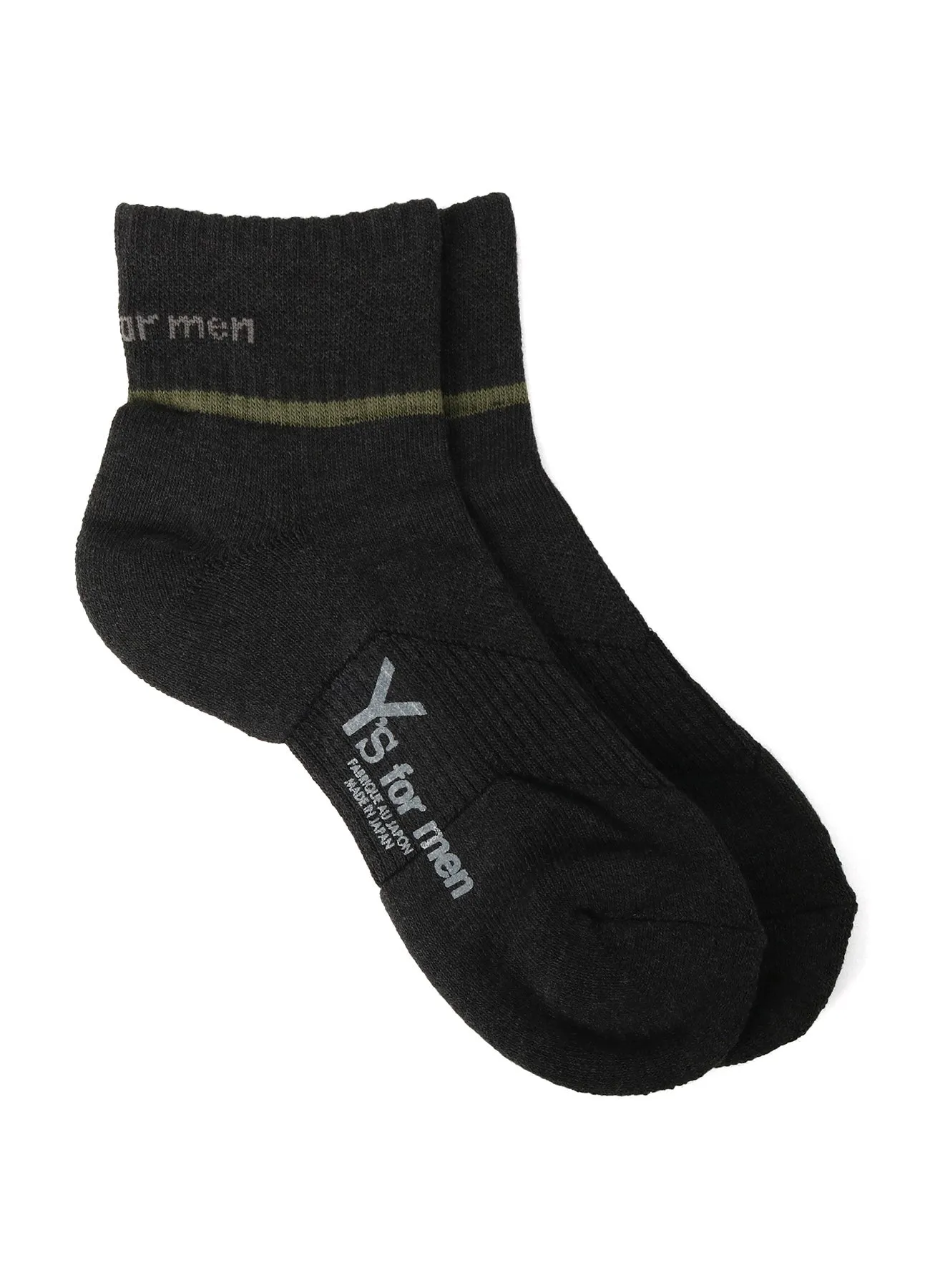 COTTON ACRYLIC PLAIN STITCH ANKLE PILE SOCKS sold by Yohji Yamamoto product image thumbnail 2