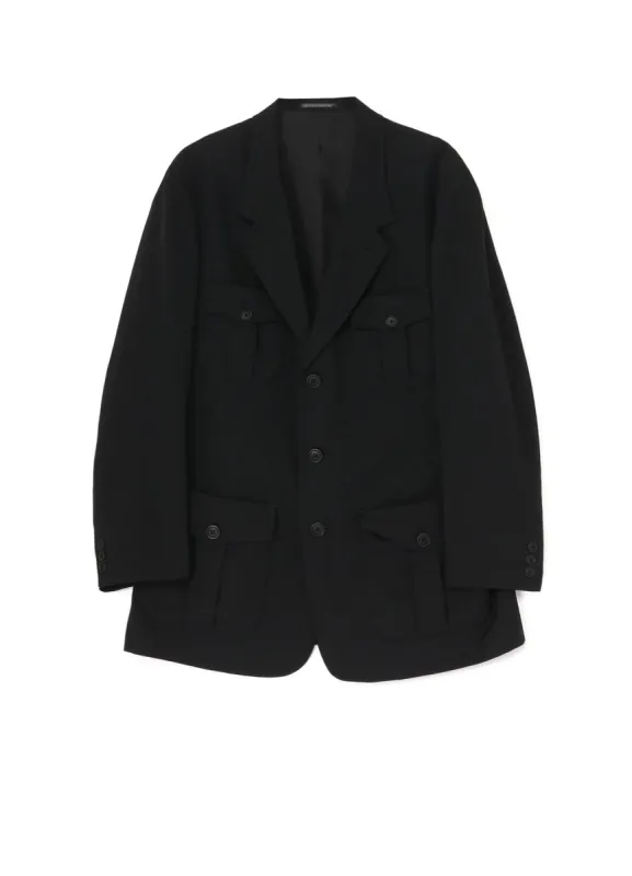 GABARDINE 4-POCKET 3-BUTTON JACKET sold by Yohji Yamamoto