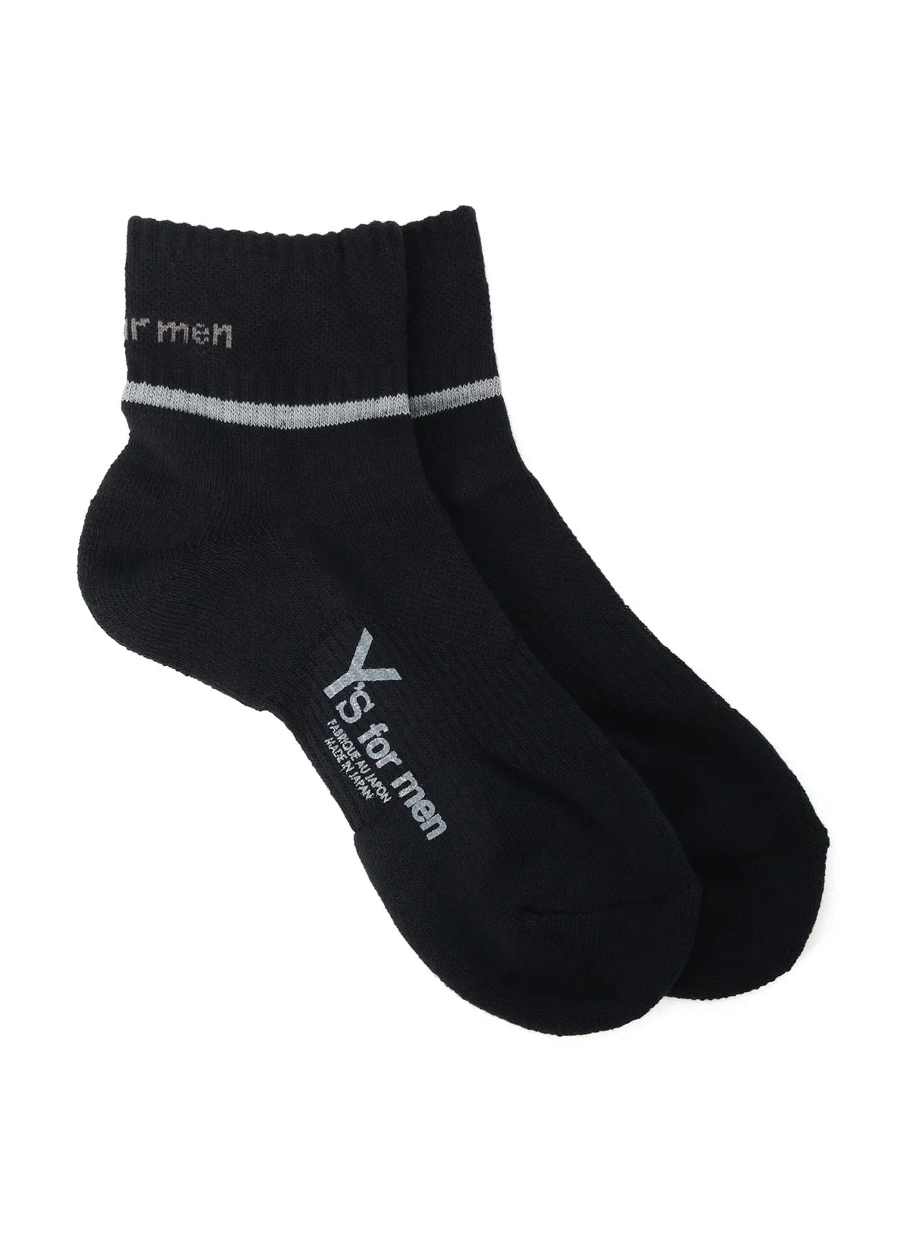 COTTON ACRYLIC PLAIN STITCH ANKLE PILE SOCKS sold by Yohji Yamamoto product image thumbnail 2