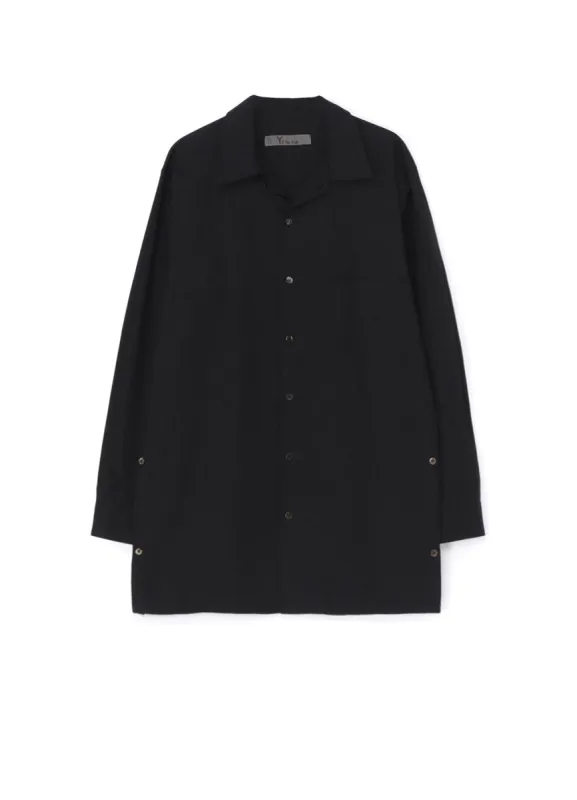 40 BROAD OPEN COLLAR SHIRT WITH COLOR STITCH sold by Yohji Yamamoto