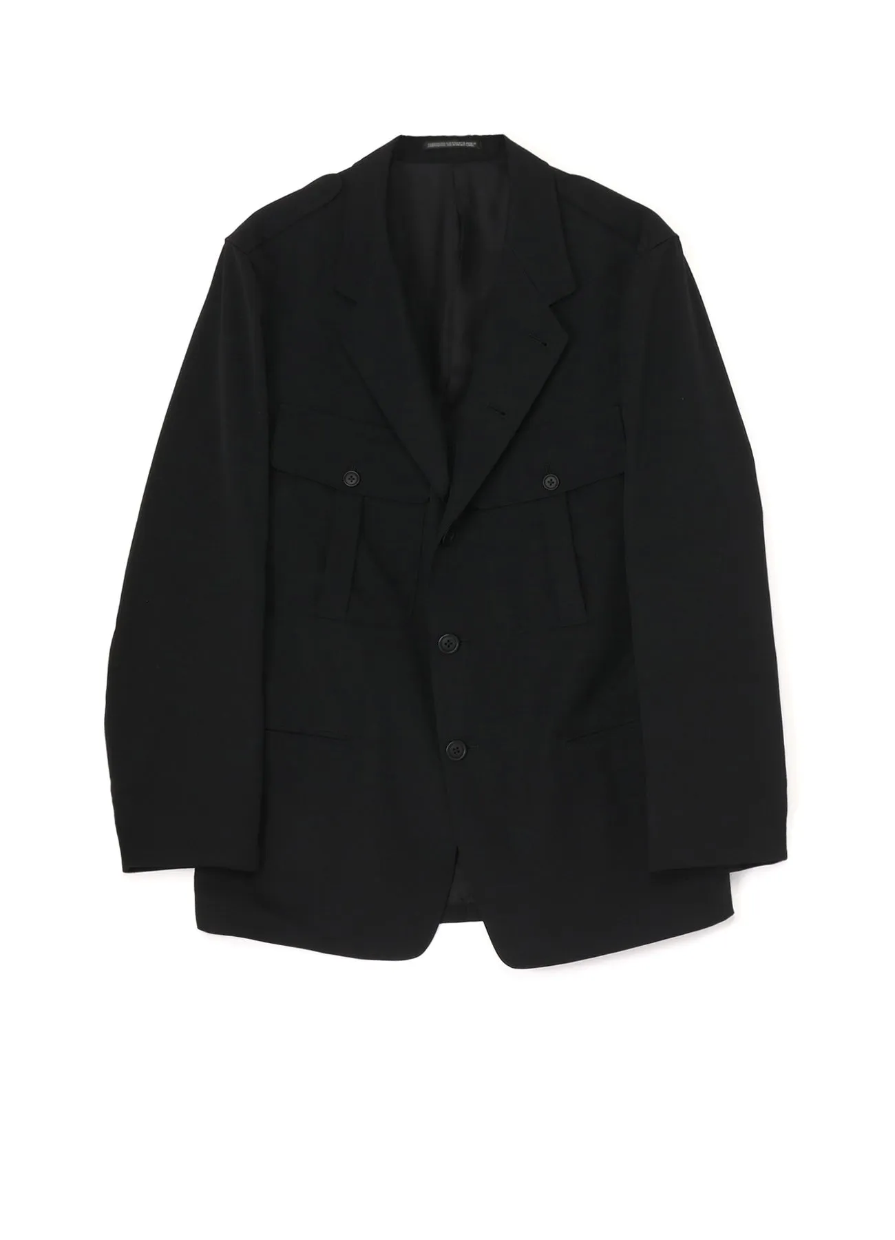 GABARDINE ACTION PLEATS JACKET sold by Yohji Yamamoto