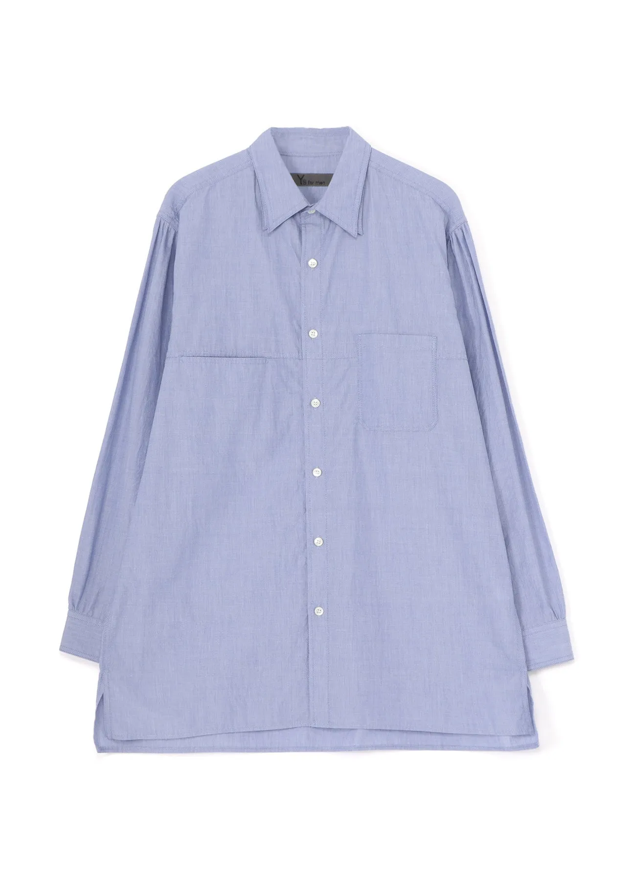 CHAIN STITCHED SHIRT WITH DOUBLE COLLAR sold by Yohji Yamamoto product image thumbnail 2