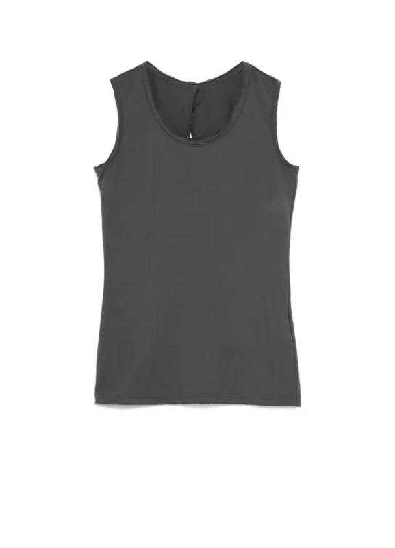 40/2 Cotton Plain stitch Back Open Tank sold by Yohji Yamamoto