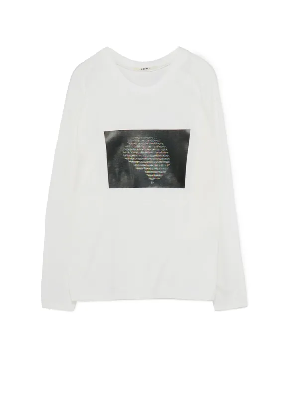 Ascii Brain Print Oversized Long T-Shirt sold by Yohji Yamamoto