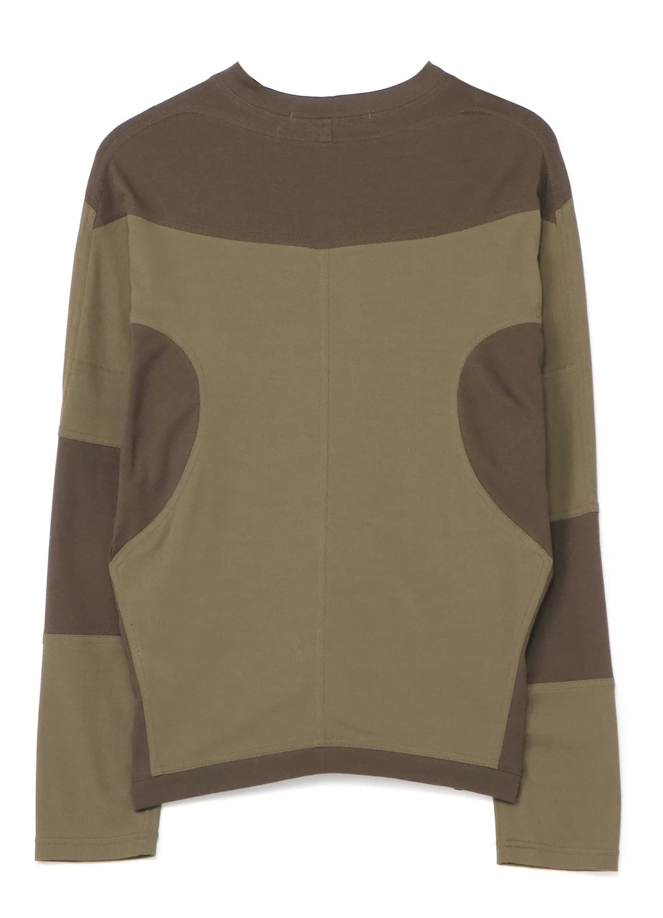 Cotton Felt Combination Panel T-Shirt sold by Yohji Yamamoto product image thumbnail 3