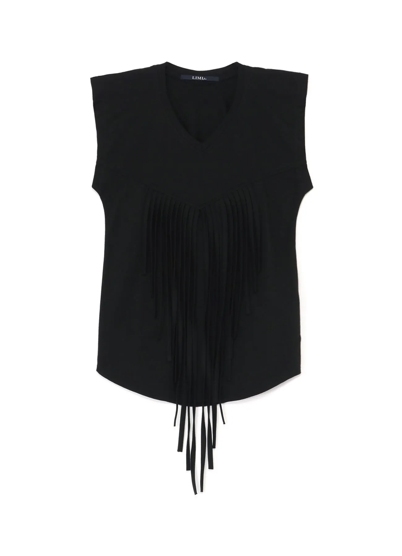 40/2 COTTON PLAIN STITCH VEST WITH FRINGE sold by Yohji Yamamoto