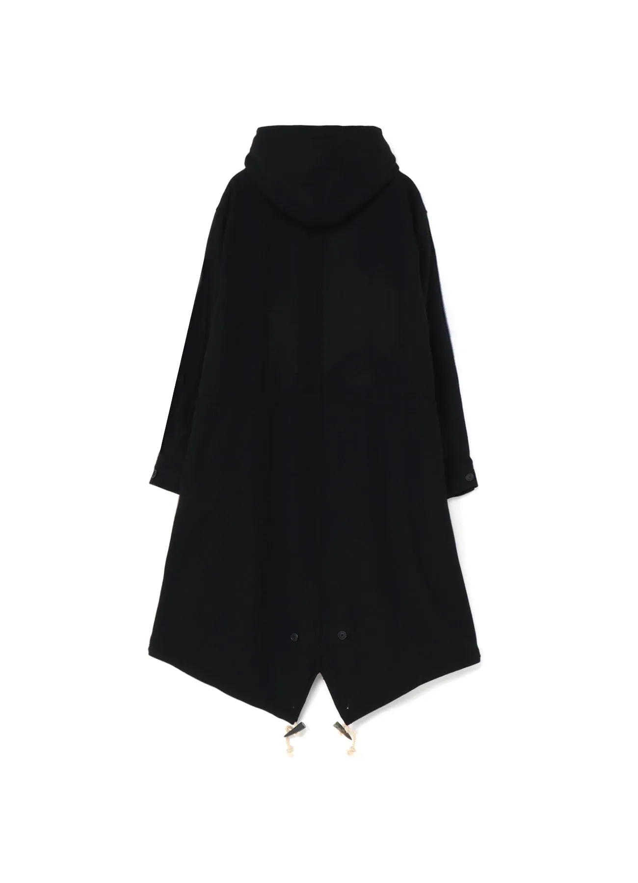 WOOL / NYLON FLANNEL MODS COAT WITH TOGGLE BUTTONS sold by Yohji Yamamoto product image thumbnail 3