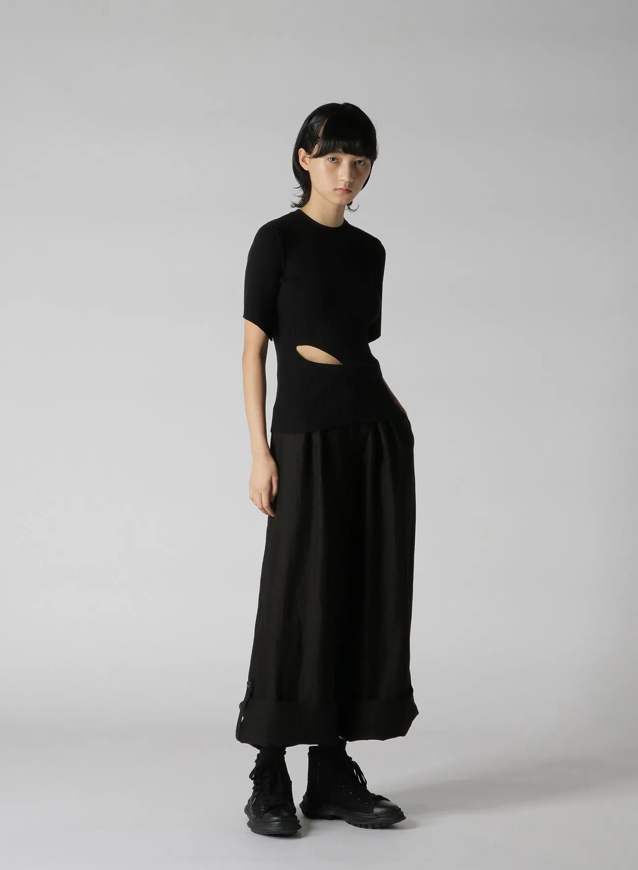 HIGH GAUGE C SINGLE JERSEY SLASH DESIGN KNIT sold by Yohji Yamamoto product image thumbnail 5