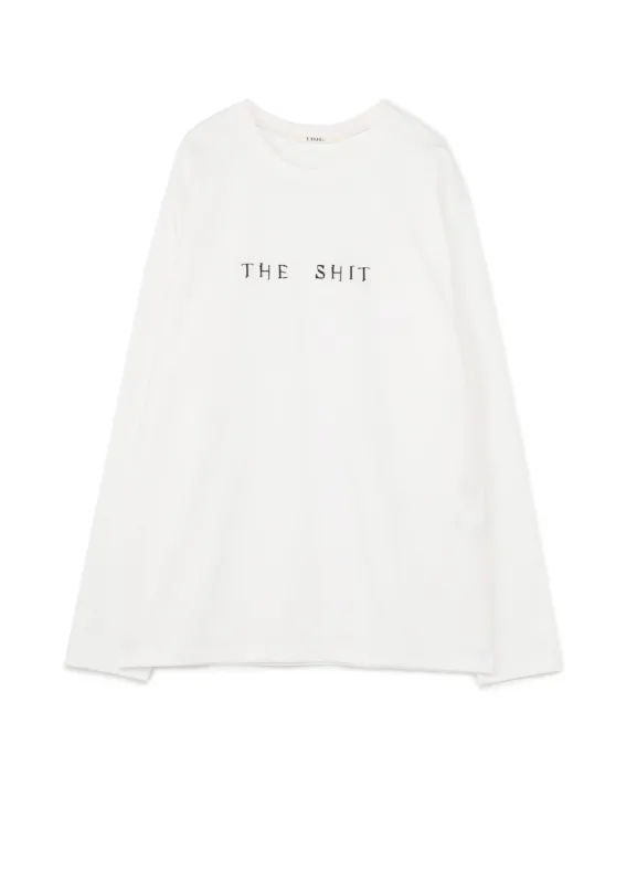 THE SHITS Embroidery Oversized Long T-Shirt sold by Yohji Yamamoto