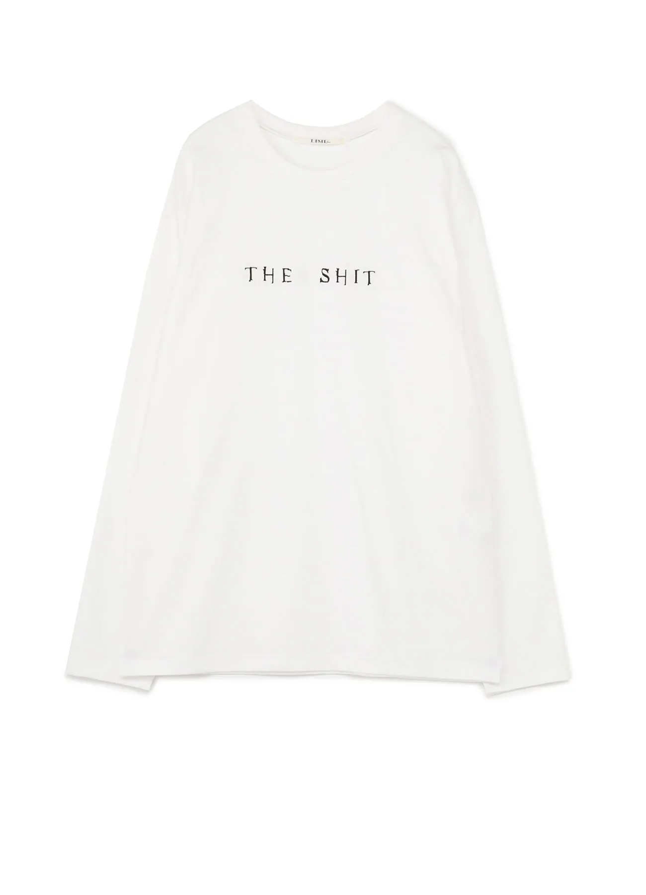 THE SHITS Embroidery Oversized Long T-Shirt sold by Yohji Yamamoto