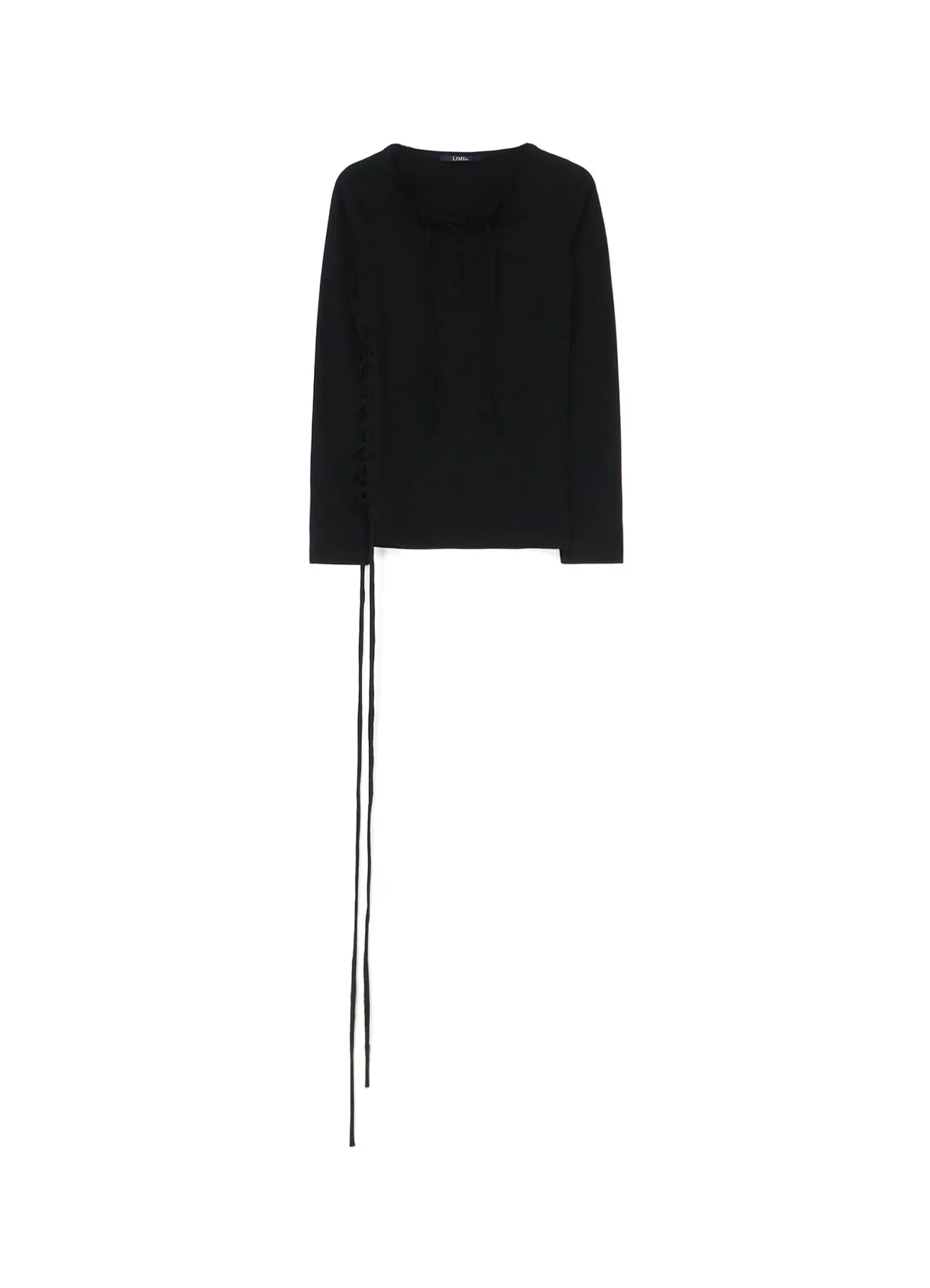 60/2 COTTON JERSEY LACE-UP LONG T-SHIRT sold by Yohji Yamamoto