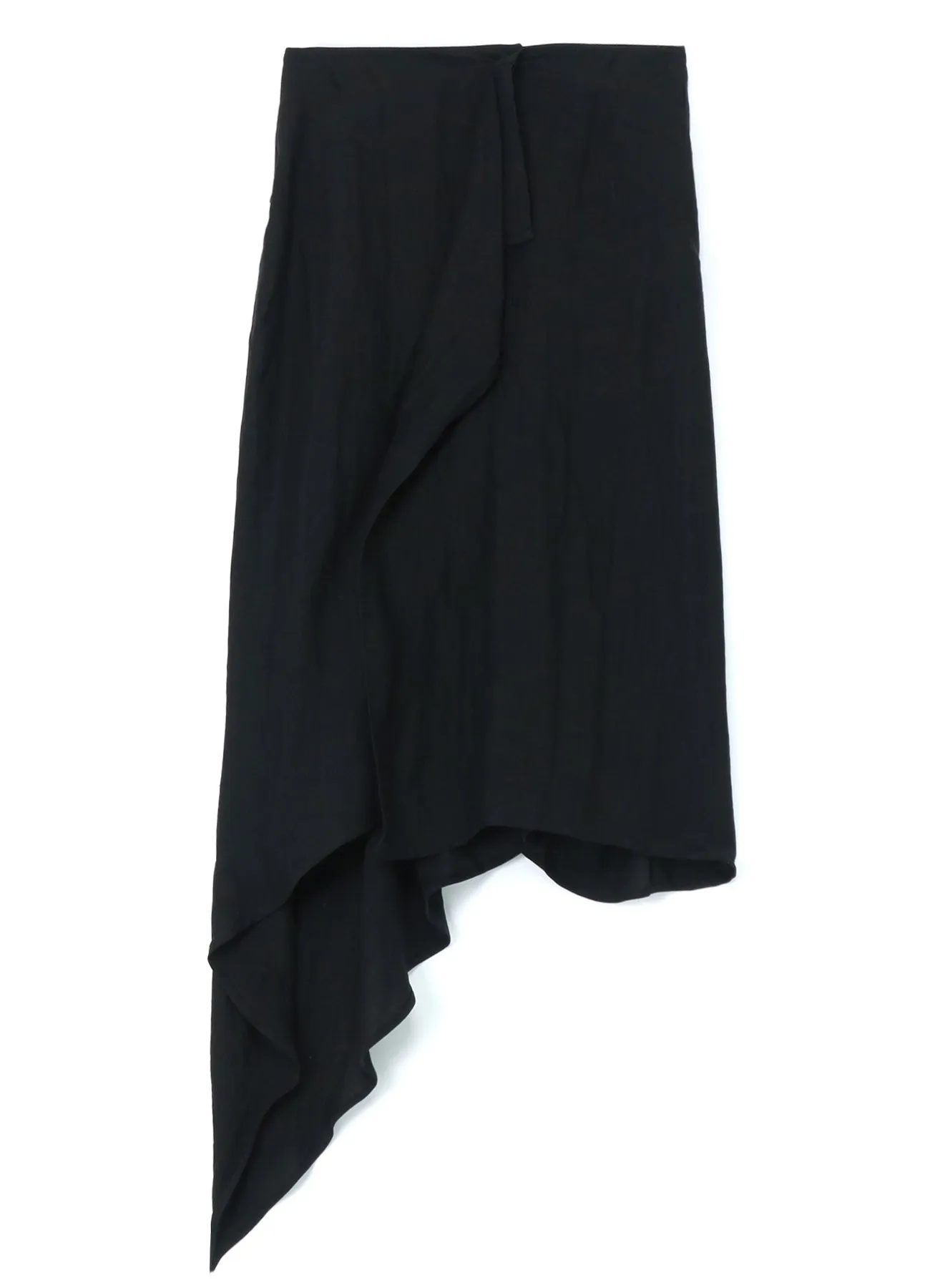 LINEN/CUPRO GABARDINE BUTTON-UP WRAP SKIRT sold by Yohji Yamamoto product image thumbnail 2