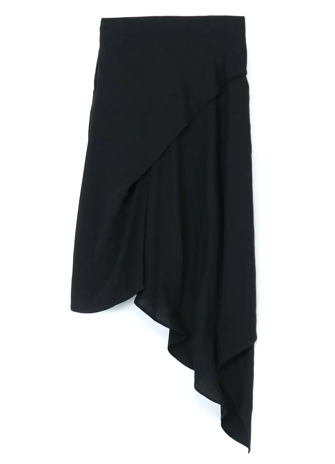 LINEN/CUPRO GABARDINE BUTTON-UP WRAP SKIRT sold by Yohji Yamamoto product image thumbnail 3