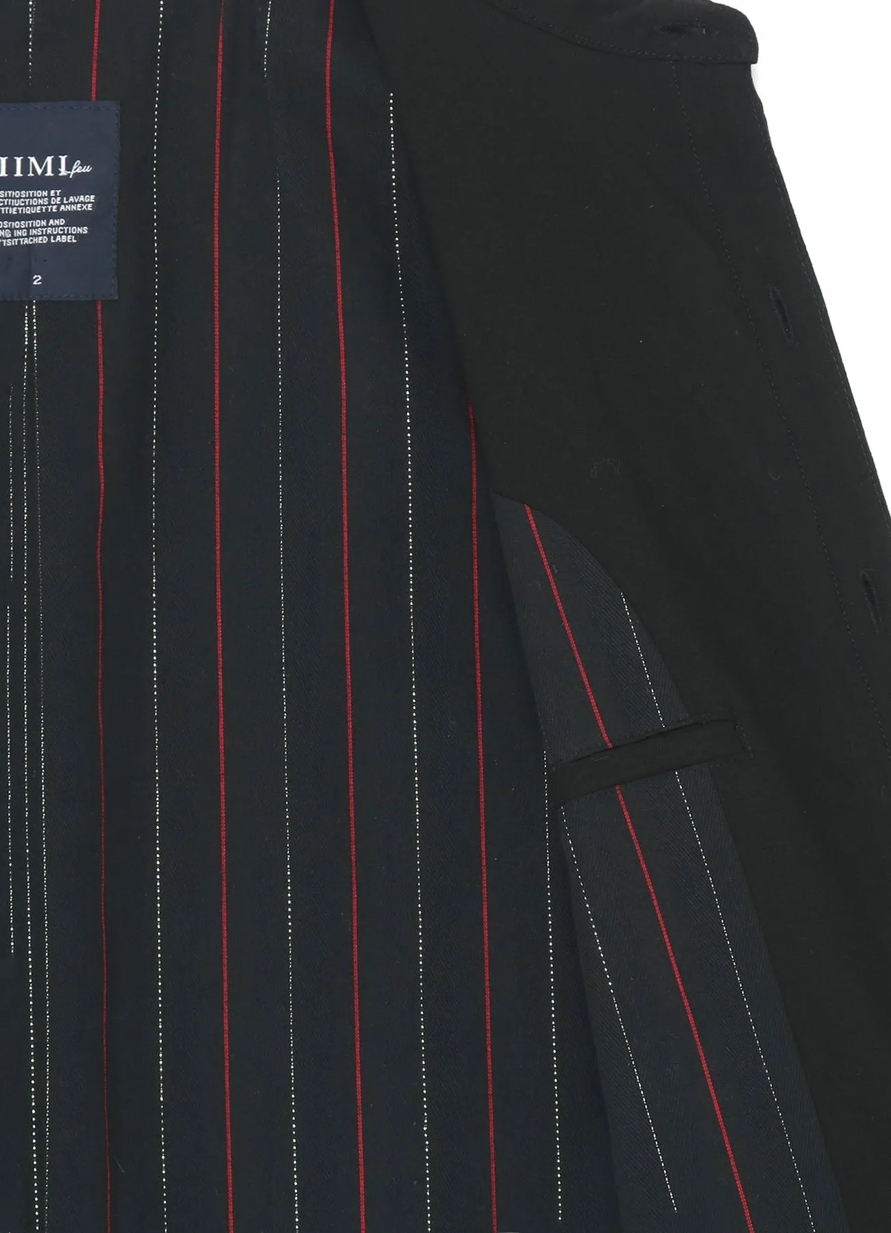 COTTON TENCEL LAWN HANGING STRAP COLLAR VEST sold by Yohji Yamamoto product image thumbnail 4