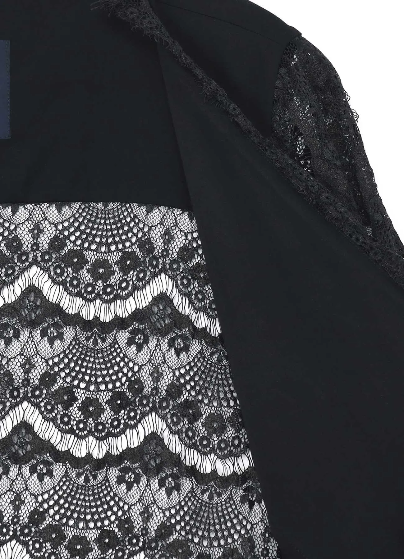 LAWN + SATIN SCALLOP DOUBLE VEST sold by Yohji Yamamoto product image thumbnail 4