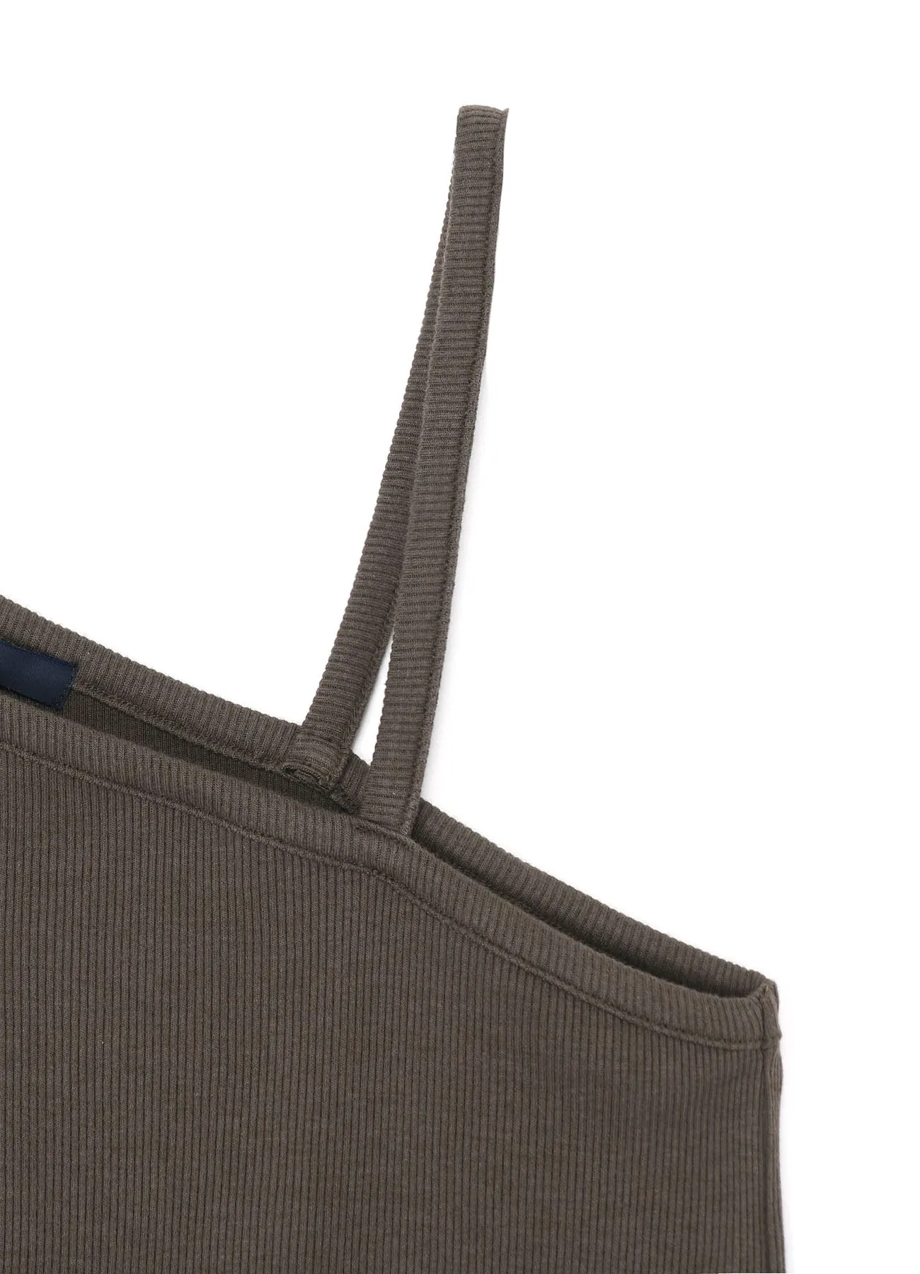 COTTON RAYON RIB SHOULDER STRING CAMISOLE sold by Yohji Yamamoto product image thumbnail 5