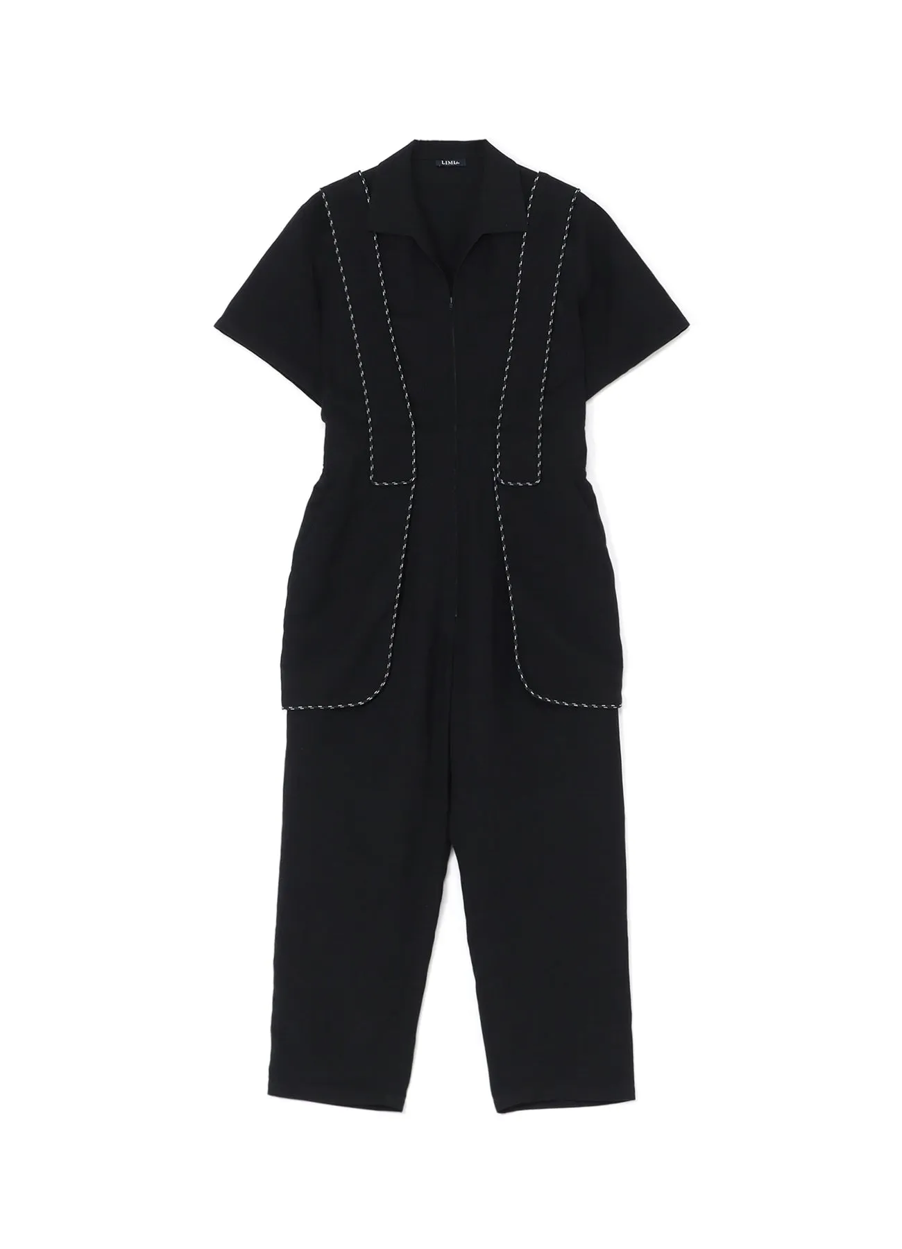 LINEN/RAYON CANVAS JUMPSUIT sold by Yohji Yamamoto