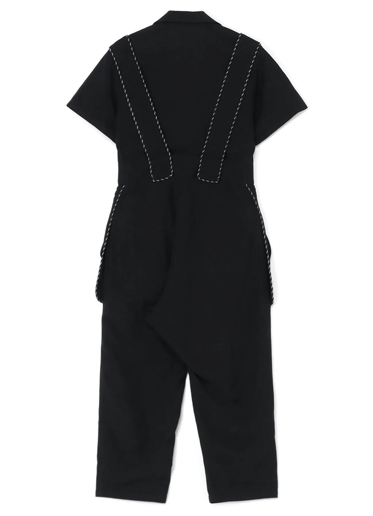 LINEN/RAYON CANVAS JUMPSUIT sold by Yohji Yamamoto product image thumbnail 3