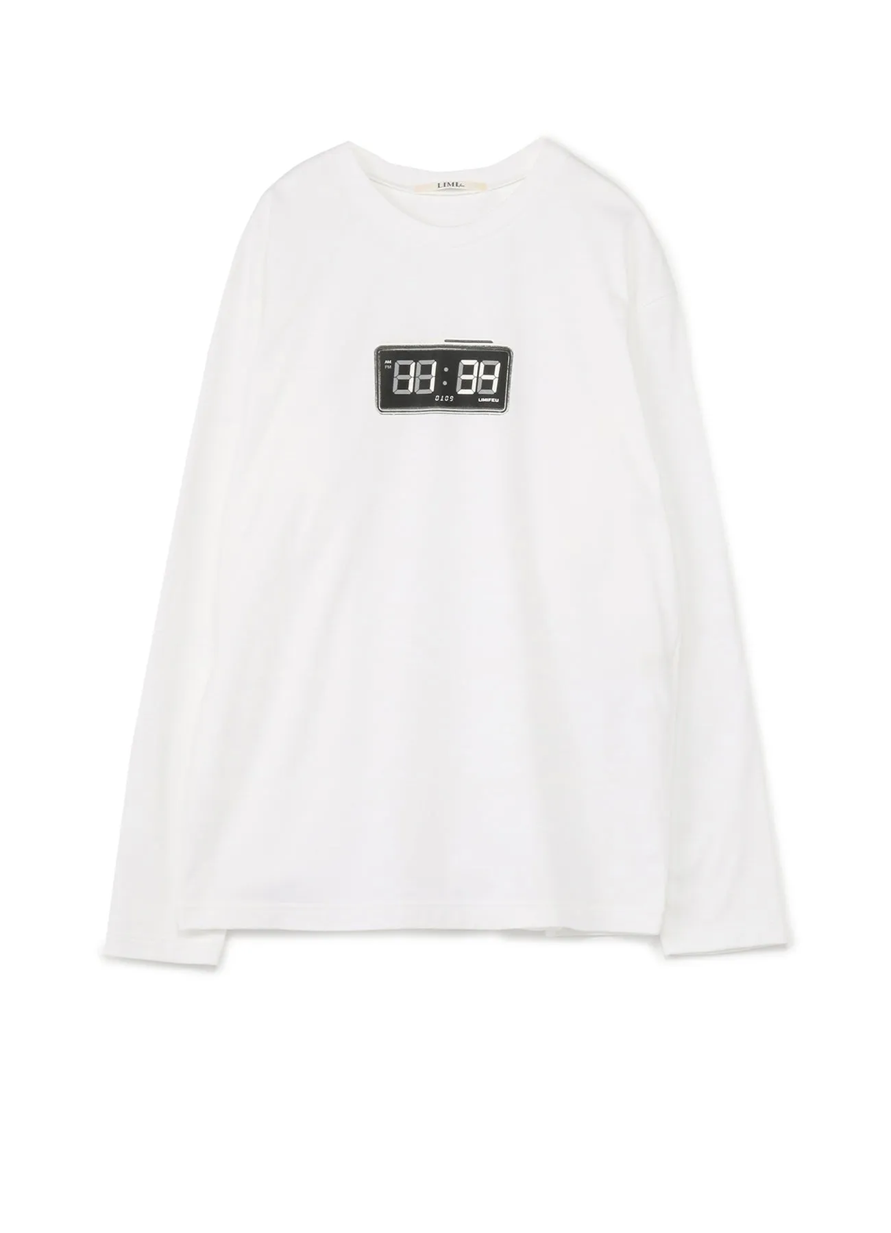 Clock Print Oversized Long T-Shirt sold by Yohji Yamamoto