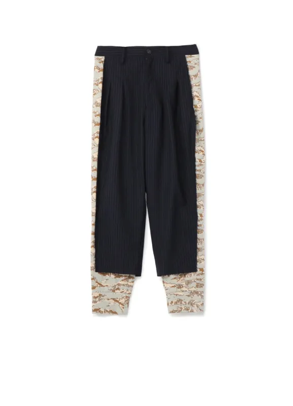 W/Pe Stripe 2 Tuck Pants sold by Yohji Yamamoto