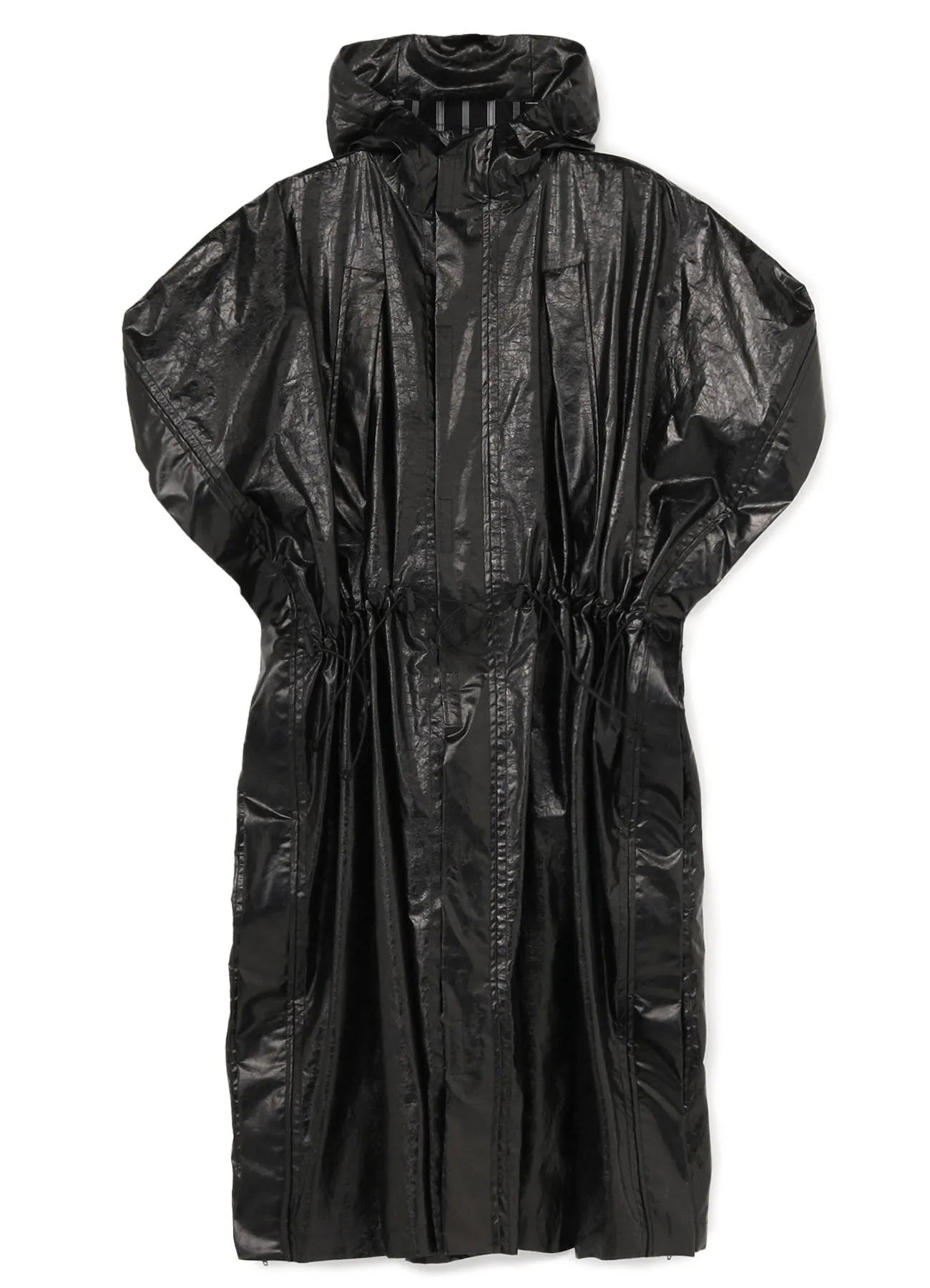 Foil Print Stripe Square Long Coat sold by Yohji Yamamoto product image thumbnail 2