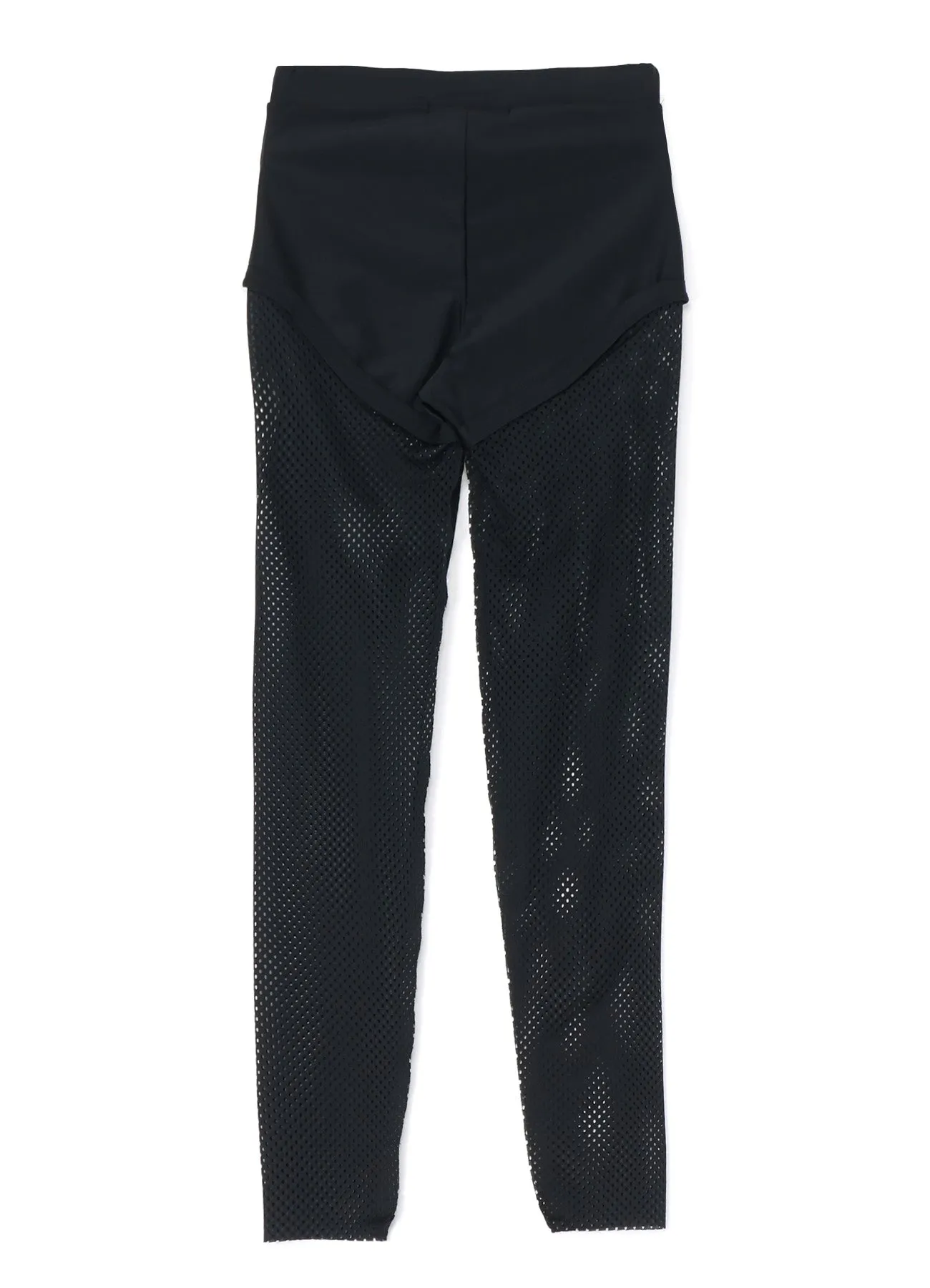 NYLON POLYURETHANE TRICOT MESH PANEL LEGGINGS sold by Yohji Yamamoto product image thumbnail 3