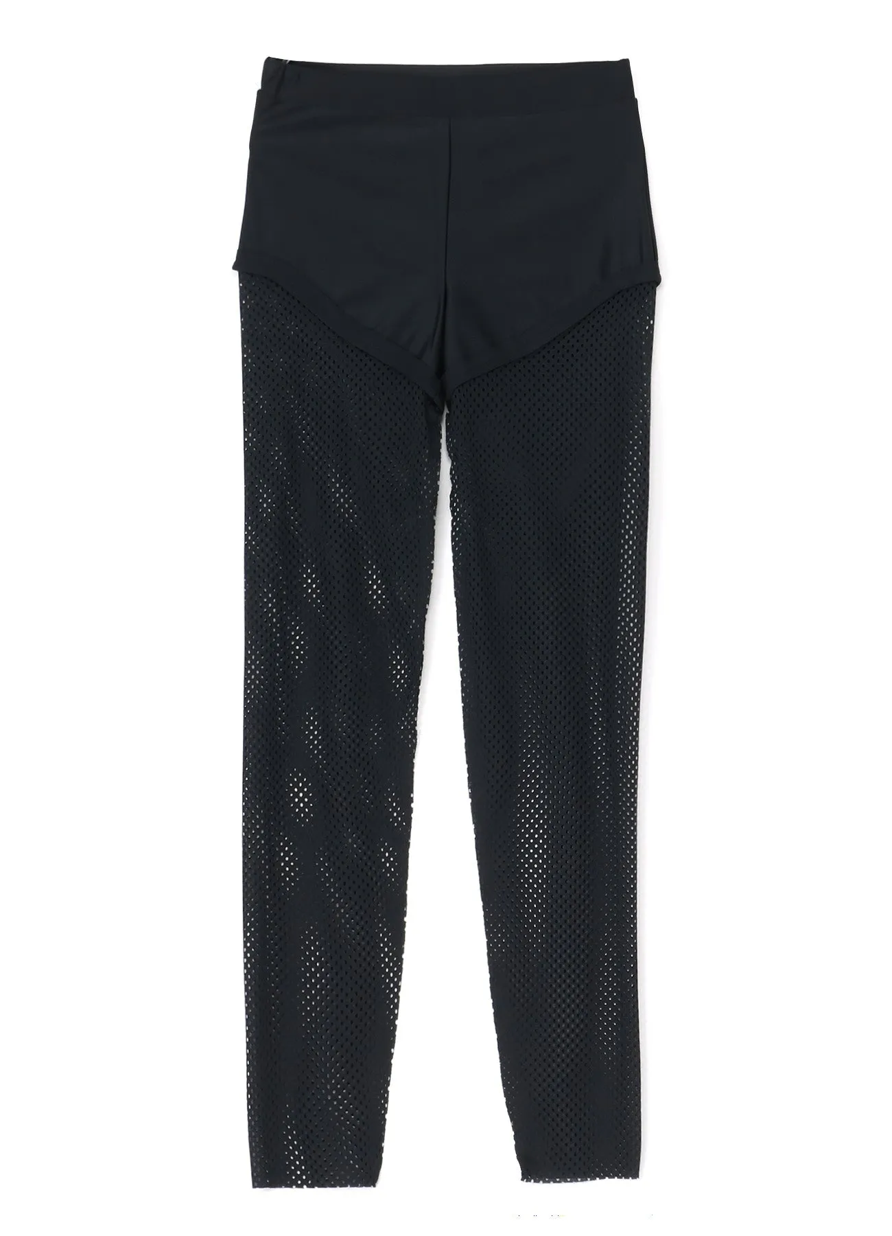 NYLON POLYURETHANE TRICOT MESH PANEL LEGGINGS sold by Yohji Yamamoto product image thumbnail 2