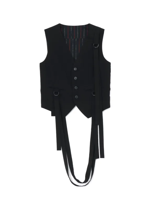 COTTON TENCEL LAWN HANGING STRAP VEST sold by Yohji Yamamoto