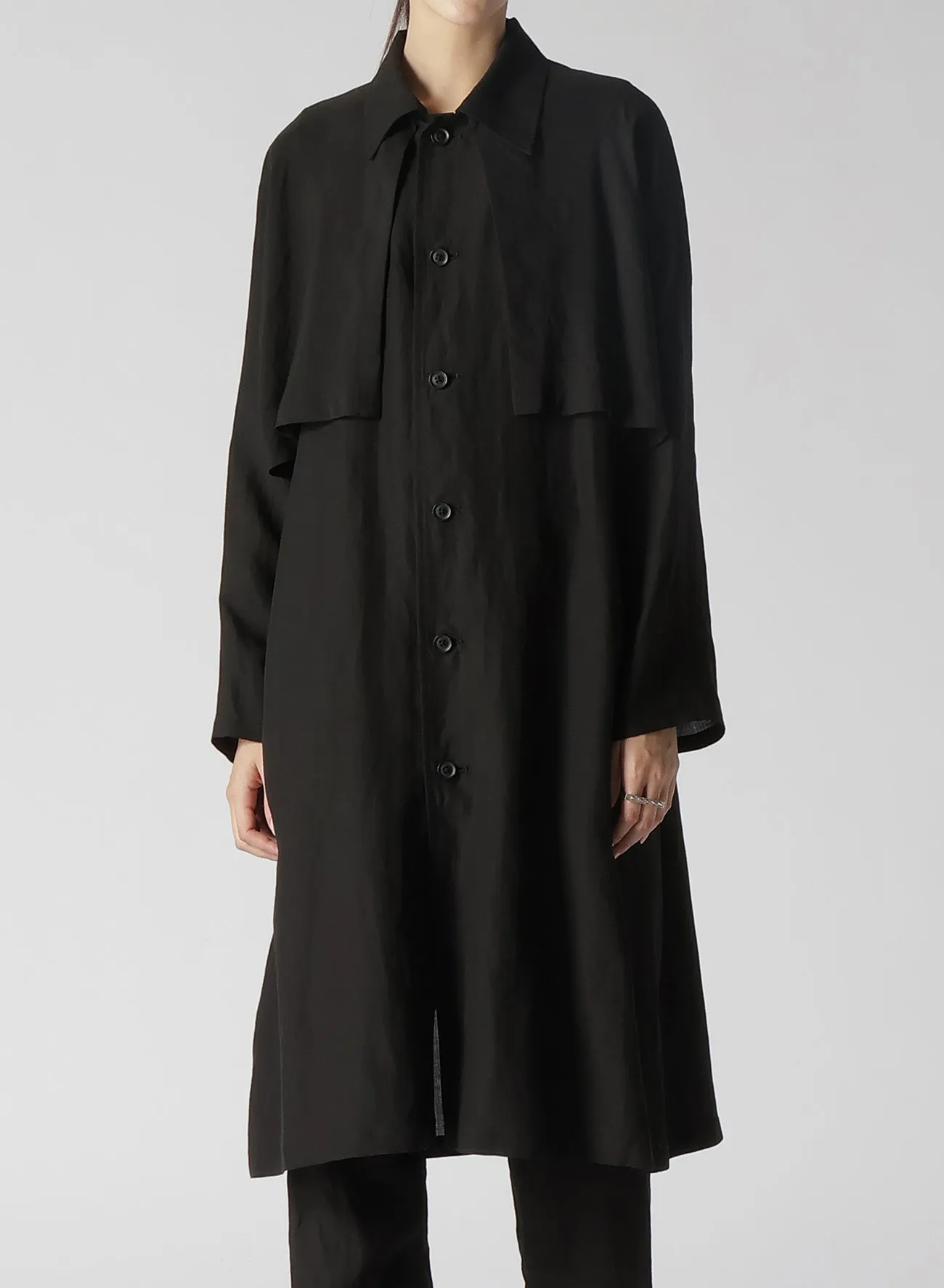 LINEN SOFT LAWN RAIN COVER COAT sold by Yohji Yamamoto product image thumbnail 5