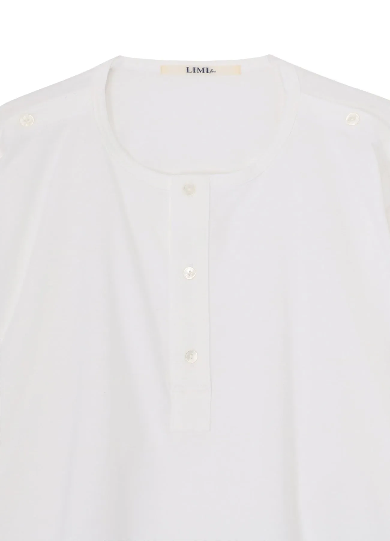 60/2 COTTON JERSEY OPEN SHOULDER T-SHIRT sold by Yohji Yamamoto product image thumbnail 4