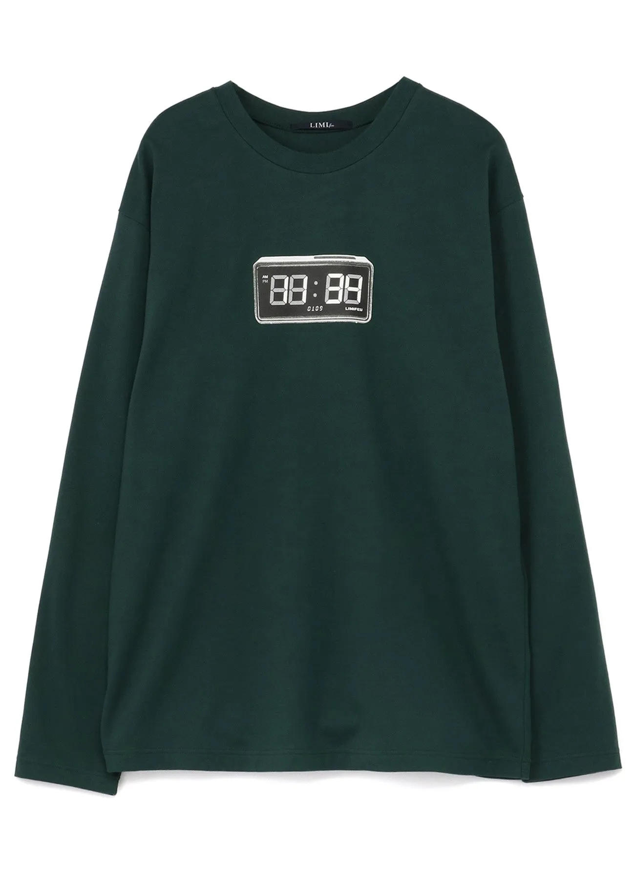 Clock Print Oversized Long T-Shirt sold by Yohji Yamamoto product image thumbnail 2