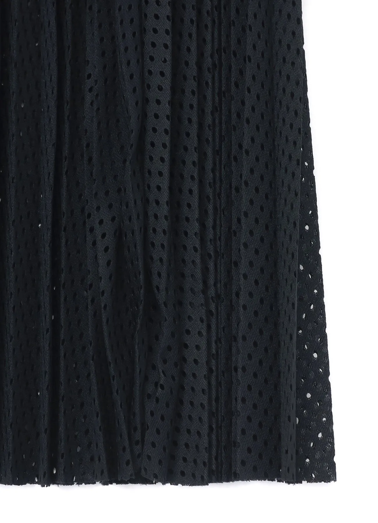 NYLON POLYURETHANE TRICOT MESH PLEATED SKIRT sold by Yohji Yamamoto product image thumbnail 5