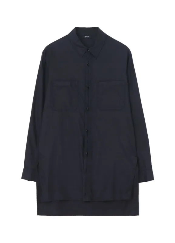 COTTON TWILL SHIRT WITH COVERED PLACKET sold by Yohji Yamamoto