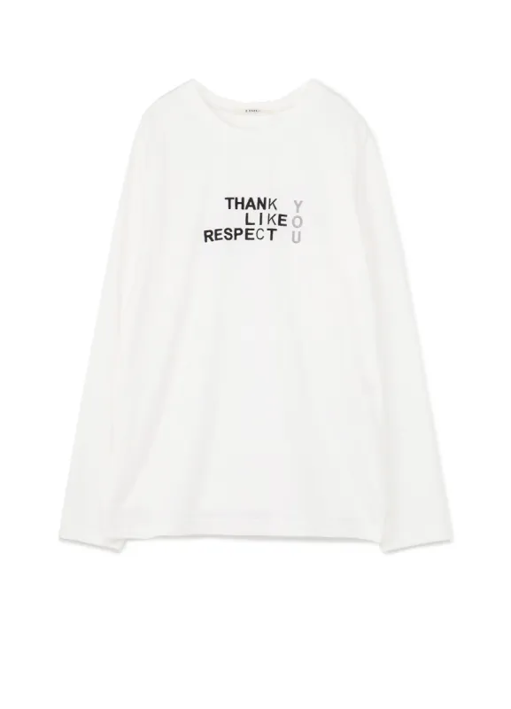 FU*K YOU Embroidery Oversized Long T-Shirt sold by Yohji Yamamoto