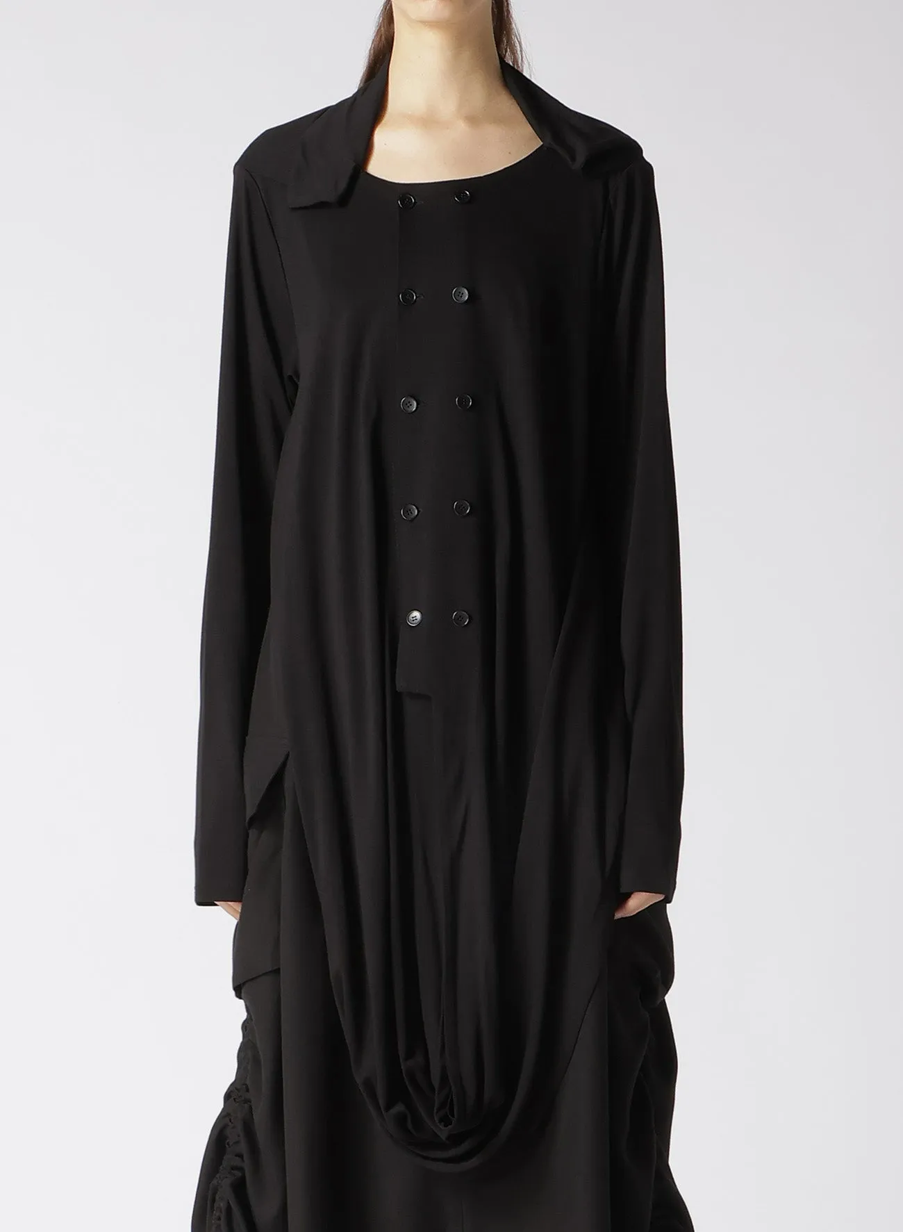 RAYON JERSEY HEM DRAPE CARDIGAN sold by Yohji Yamamoto product image thumbnail 4