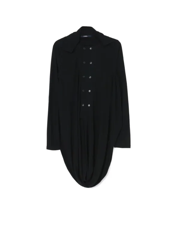 RAYON JERSEY HEM DRAPE CARDIGAN sold by Yohji Yamamoto