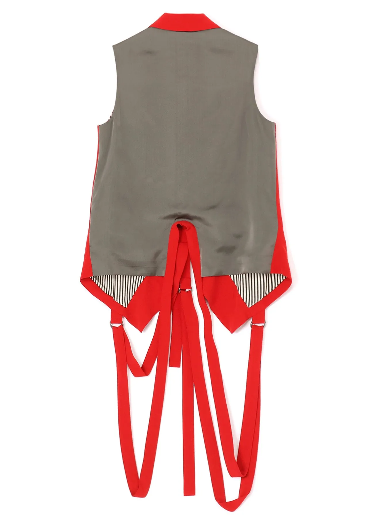 SOFT BROAD COTTON HANGING STRAP COLLAR VEST sold by Yohji Yamamoto product image thumbnail 3