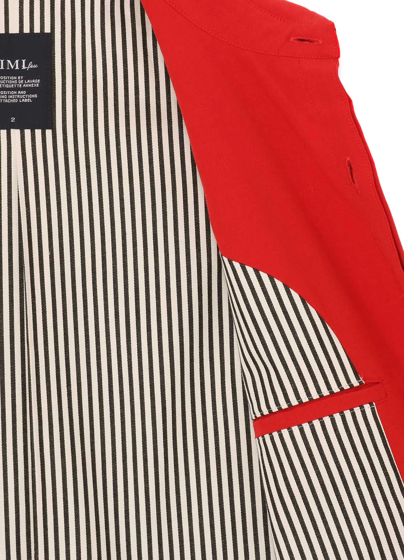 SOFT BROAD COTTON HANGING STRAP COLLAR VEST sold by Yohji Yamamoto product image thumbnail 4