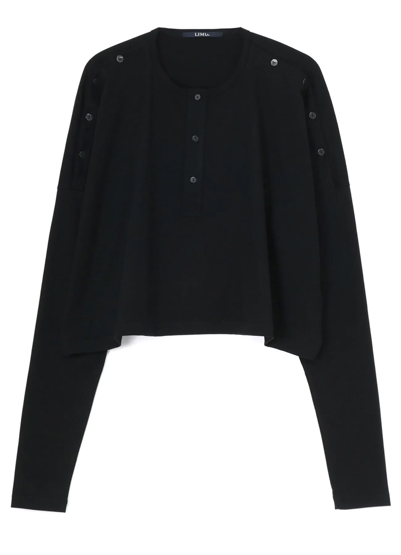 60/2 COTTON JERSEY OPEN SHOULDER T-SHIRT sold by Yohji Yamamoto product image thumbnail 2