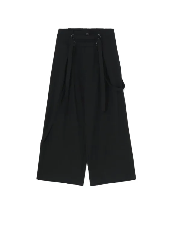 COTTON TENCEL LAWN HANGING STRAP WIDE PANTS sold by Yohji Yamamoto
