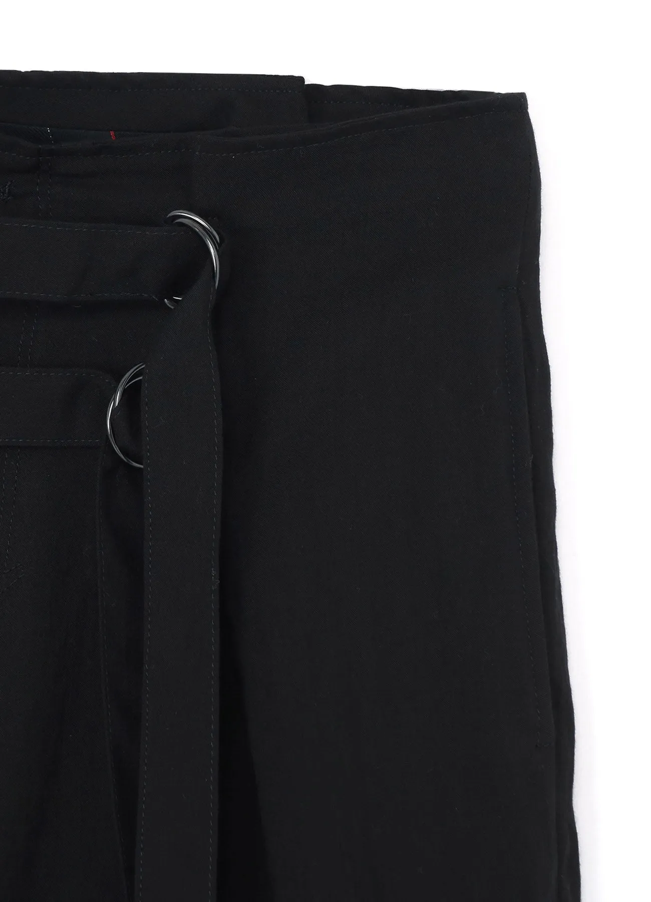 COTTON TENCEL LAWN HANGING STRAP WIDE PANTS sold by Yohji Yamamoto product image thumbnail 4