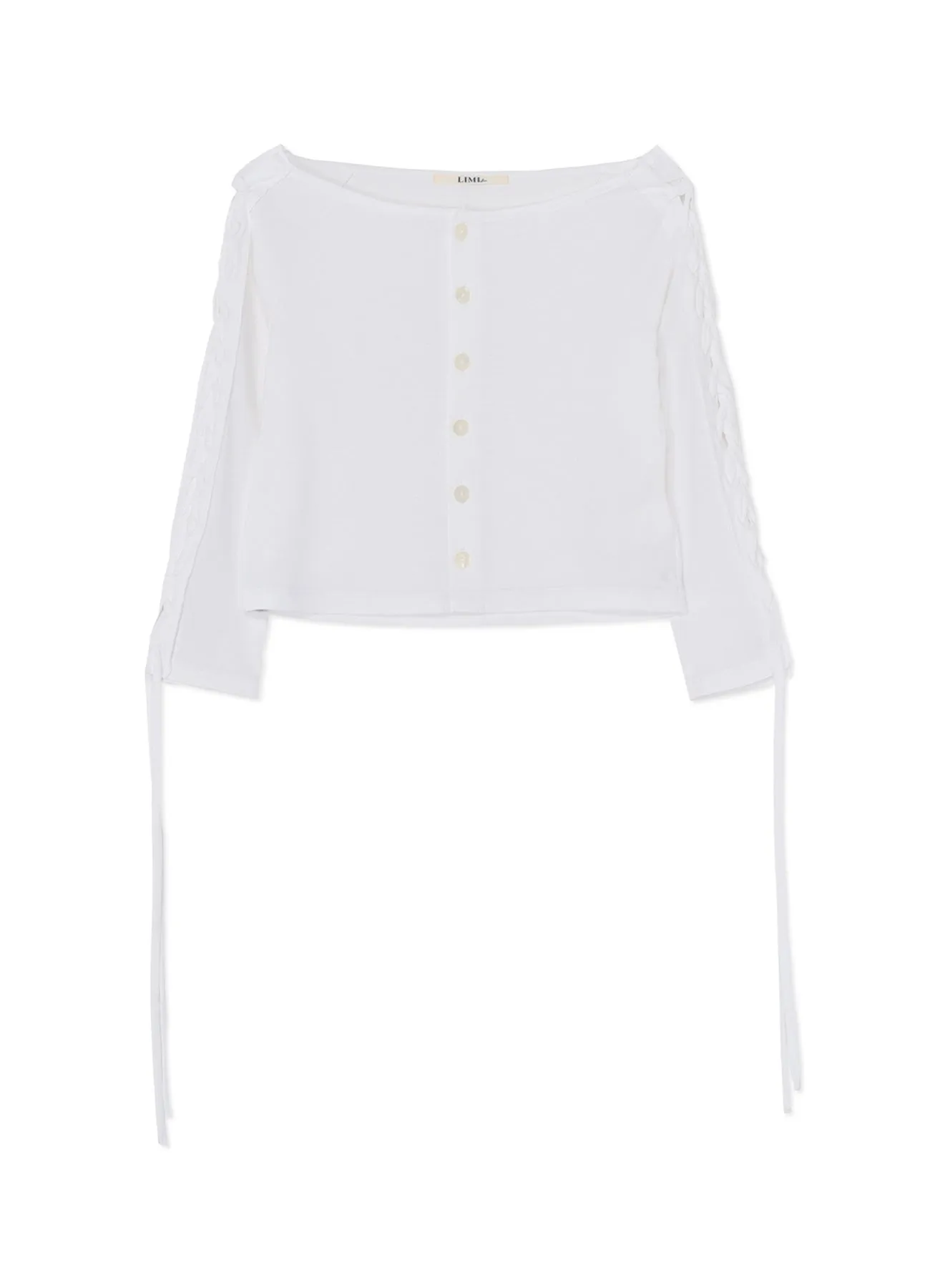 60/2 COTTON JERSEY LACE-UP CARDIGAN sold by Yohji Yamamoto