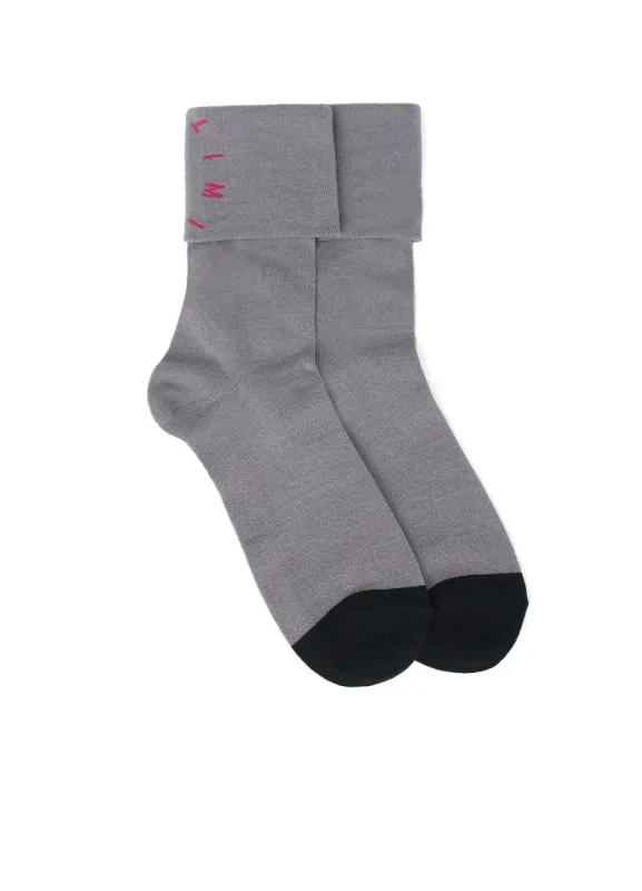 LOGO DOUBLE SOCKS sold by Yohji Yamamoto