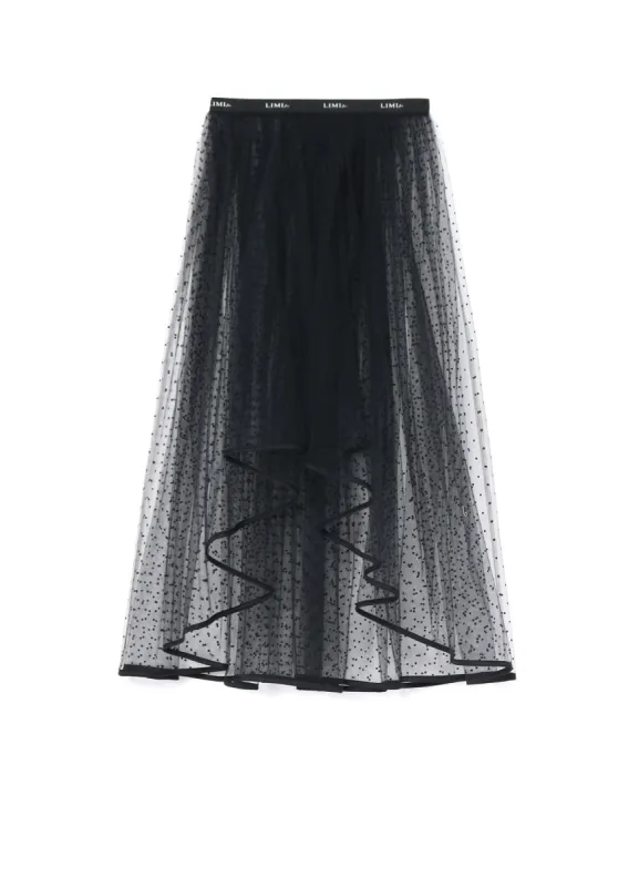 DOT TULLE GATHER SKIRT sold by Yohji Yamamoto